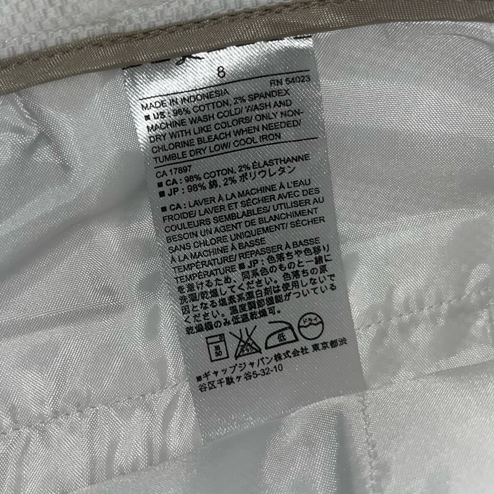 Banana Republic Factory White Shorts Size 10 NWT - Picture 4 of 6
